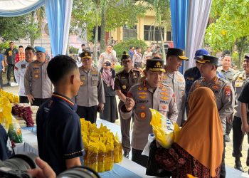 Kapolri Tinjau GPM Polda Banten, Telah Distribusikan 27 Ton Beras SPHP ke Masyarakat