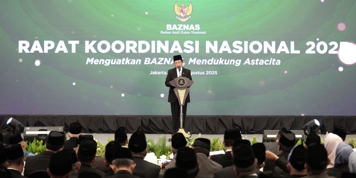 Menag Buka Rakornas BAZNAS 2025: Zakat Jadi Pilar Transformasi Ekonomi Umat