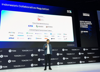 Direktur CFX Jeth Soetoyo di TOKEN2049 Singapore